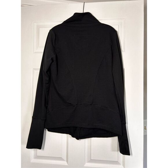 Yogalicious black sweatshirt zip size large C7-19 - Picture 3 of 4